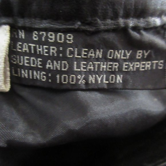 Pia Rucci Black Leather High Rise Pants - Picture 8 of 8